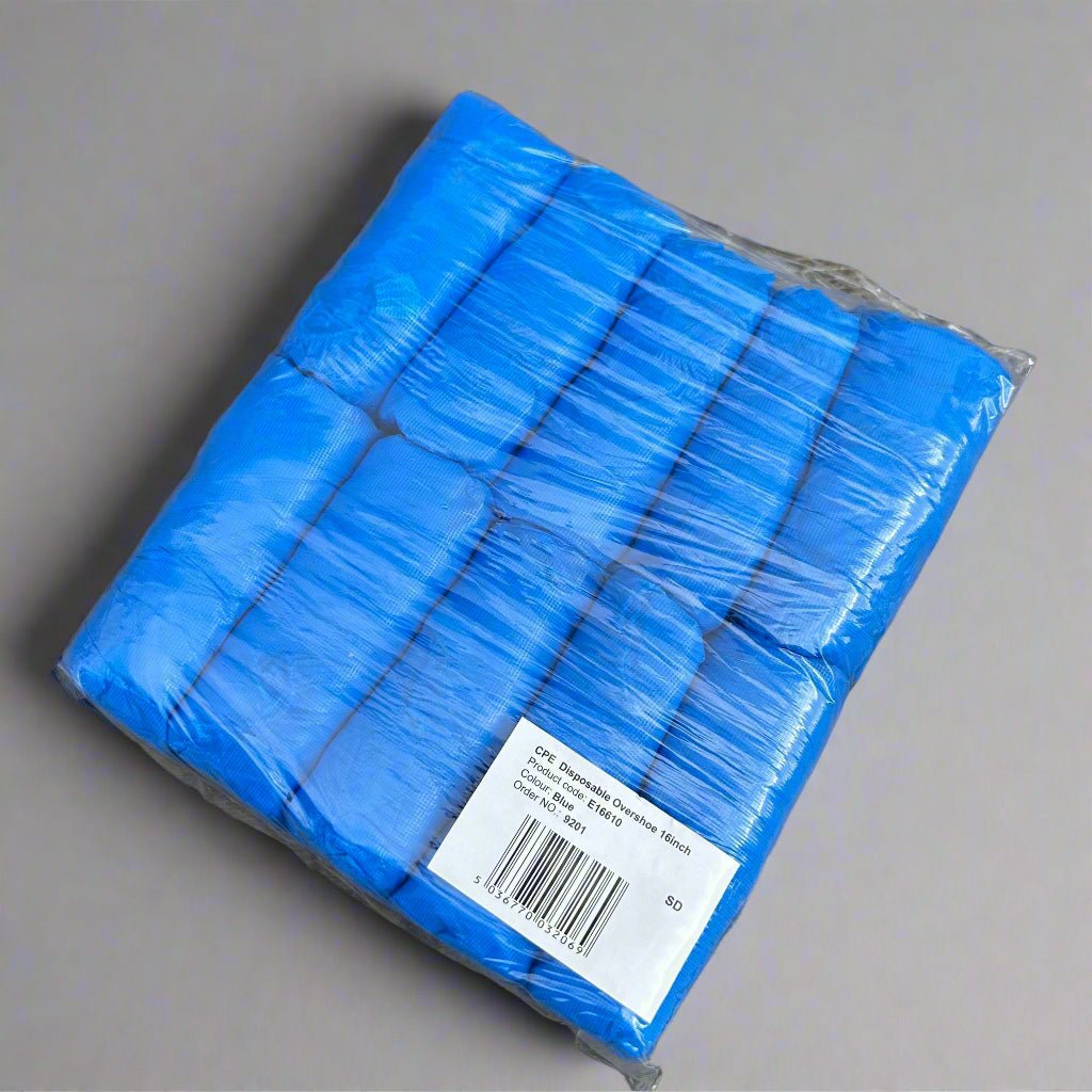 Disposable Blue Overshoes – Pack of 100 - Cleaning Products UK