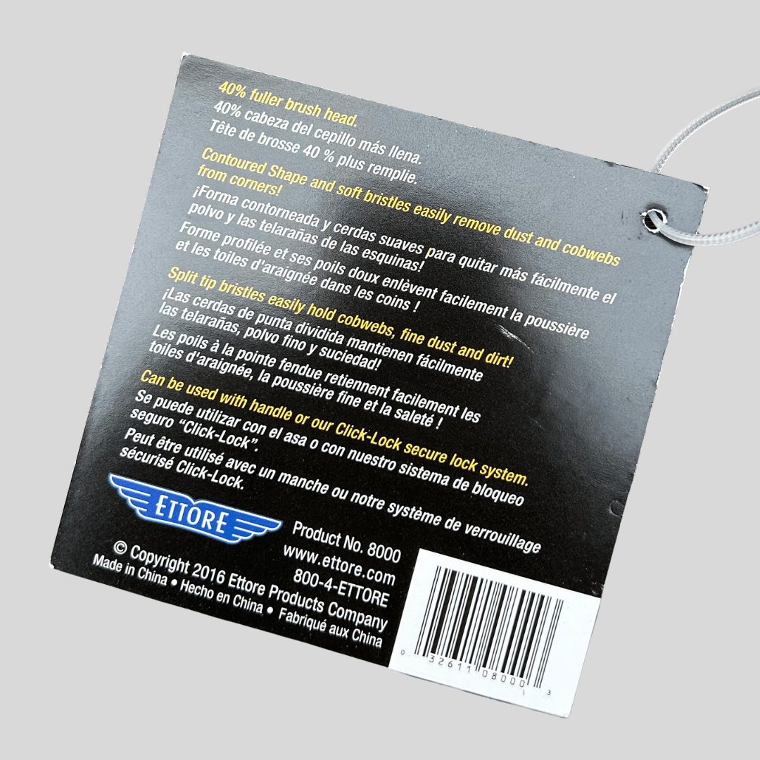 Ettore Pro+ Elite Cobweb Duster – Fits Ettore Extension Pole - Cleaning Products UK