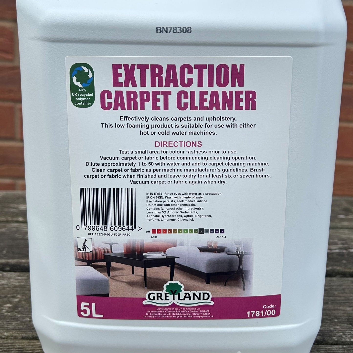 Extraction Carpet Cleaner 5ltr - Cleaning Products UK