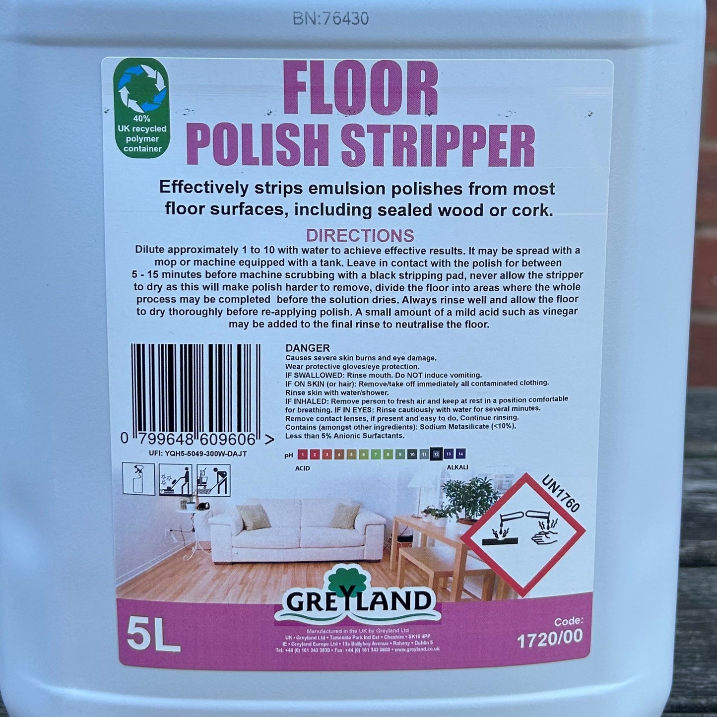Floor Polish Stripper 5ltr - Cleaning Products UK