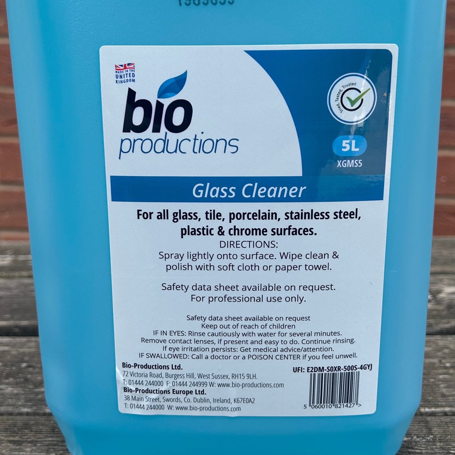 Glass & S/Steel Cleaner 5ltr - Cleaning Products UK