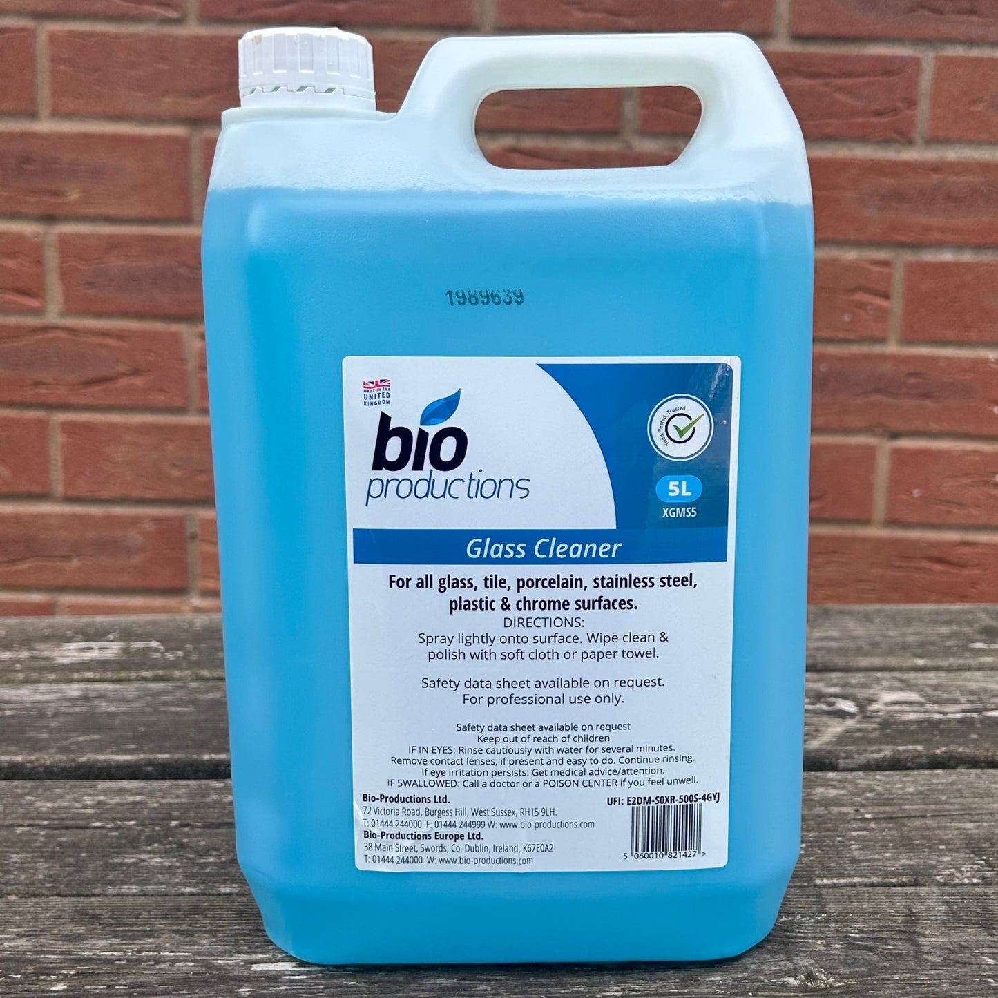 Glass & S/Steel Cleaner 5ltr - Cleaning Products UK