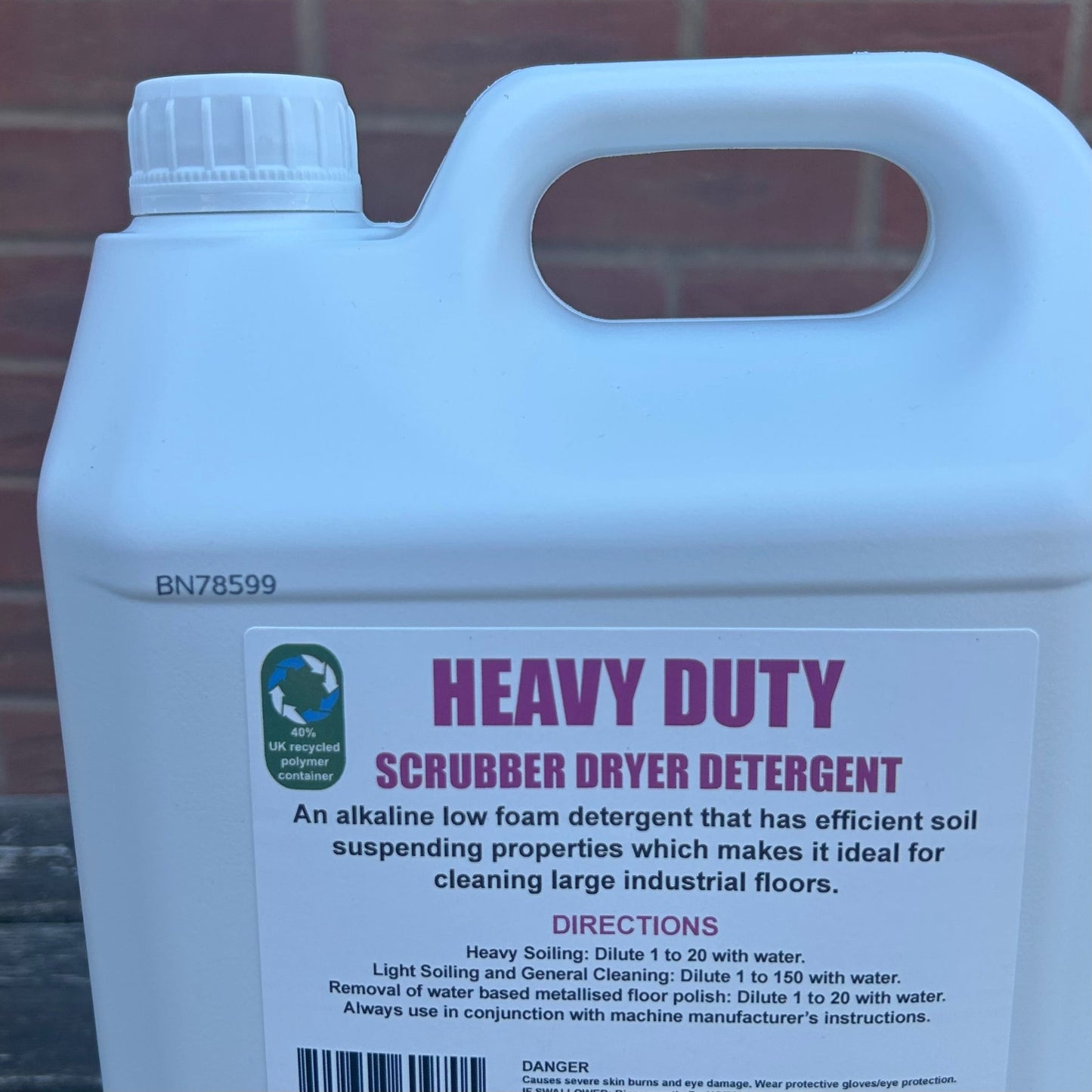 Heavy Duty Scrubber Dryer Detergent 5ltr - Cleaning Products UK