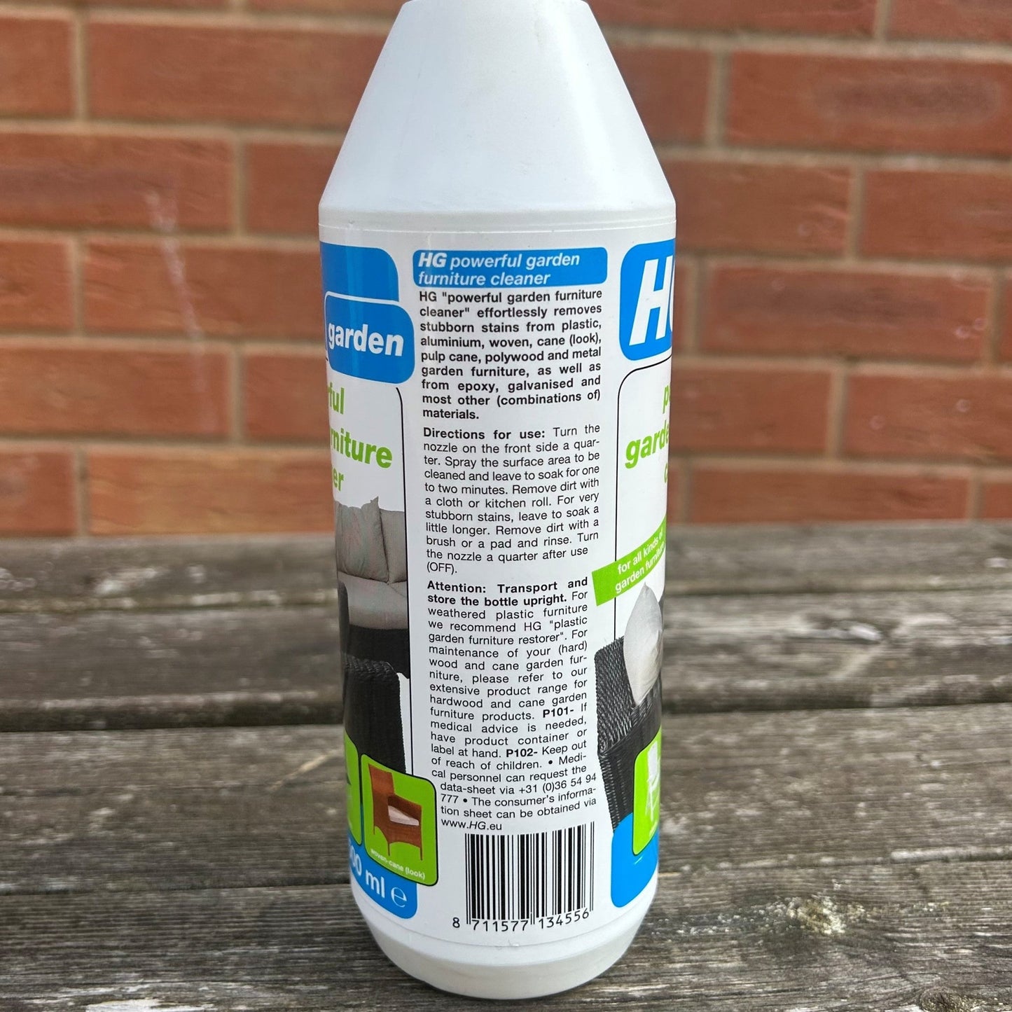 HG Powerful Garden Furniture Cleaner 500ml - Cleaning Products UK