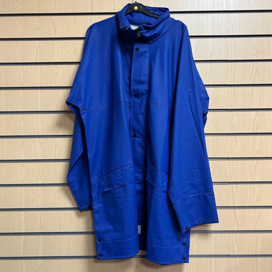 Large Blue Waterproof Jacket with Hood - Cleaning Products UK