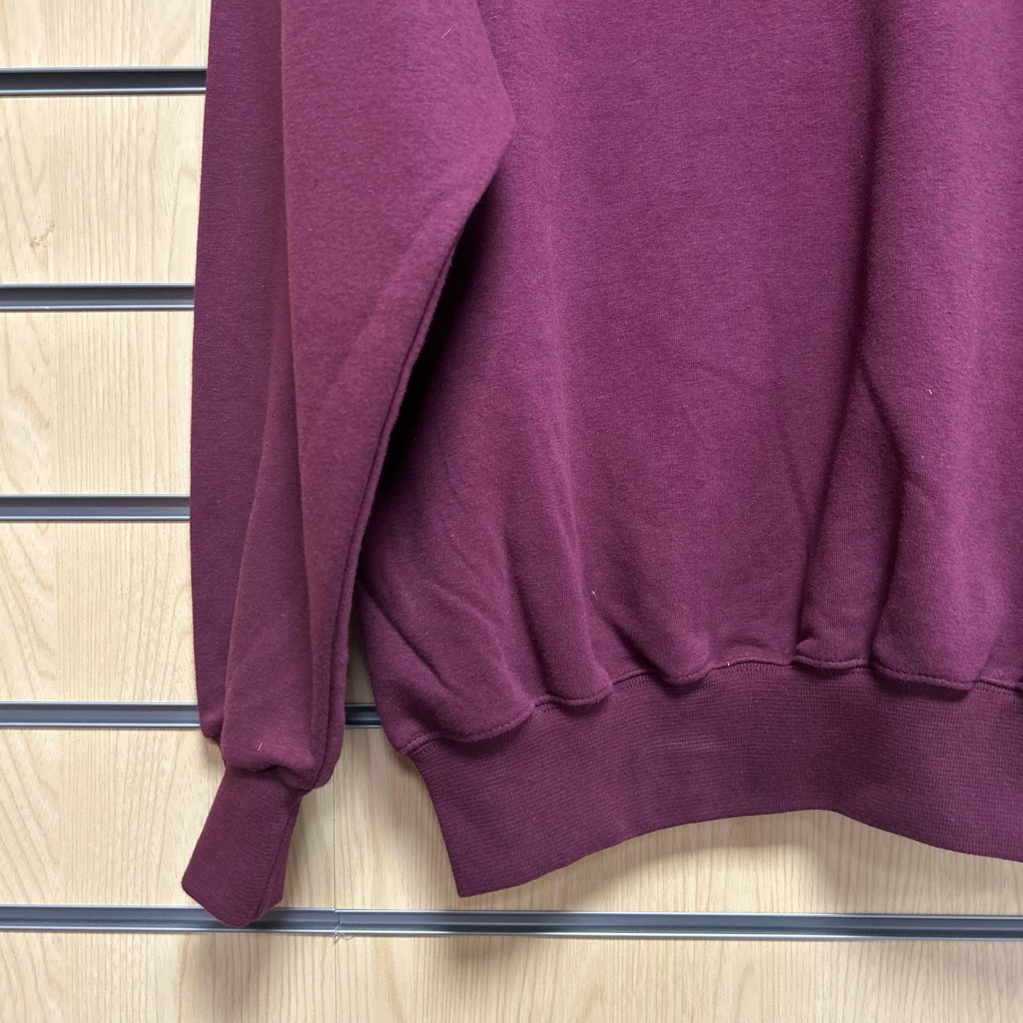 Large Bugundy Vneck Sweatshirt Jerzees 272 - Cleaning Products UK