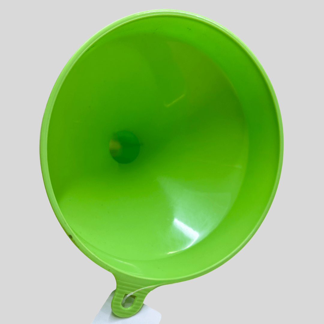 Large Green Plastic Funnel - Cleaning Products UK