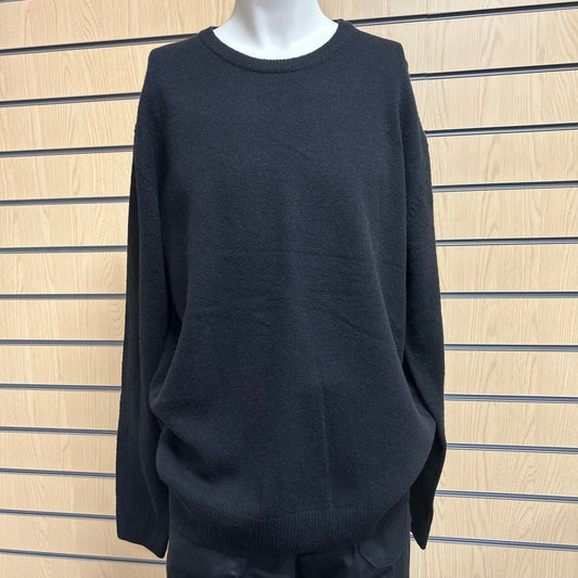 Large Henbury Black Pure New Wool Sweater - Cleaning Products UK