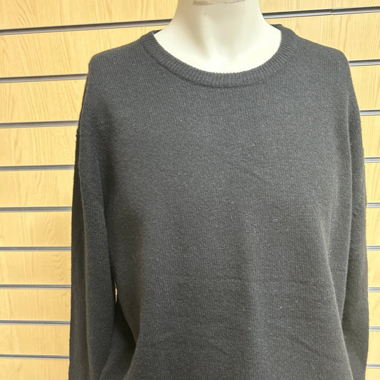 Large Henbury Black Pure New Wool Sweater - Cleaning Products UK