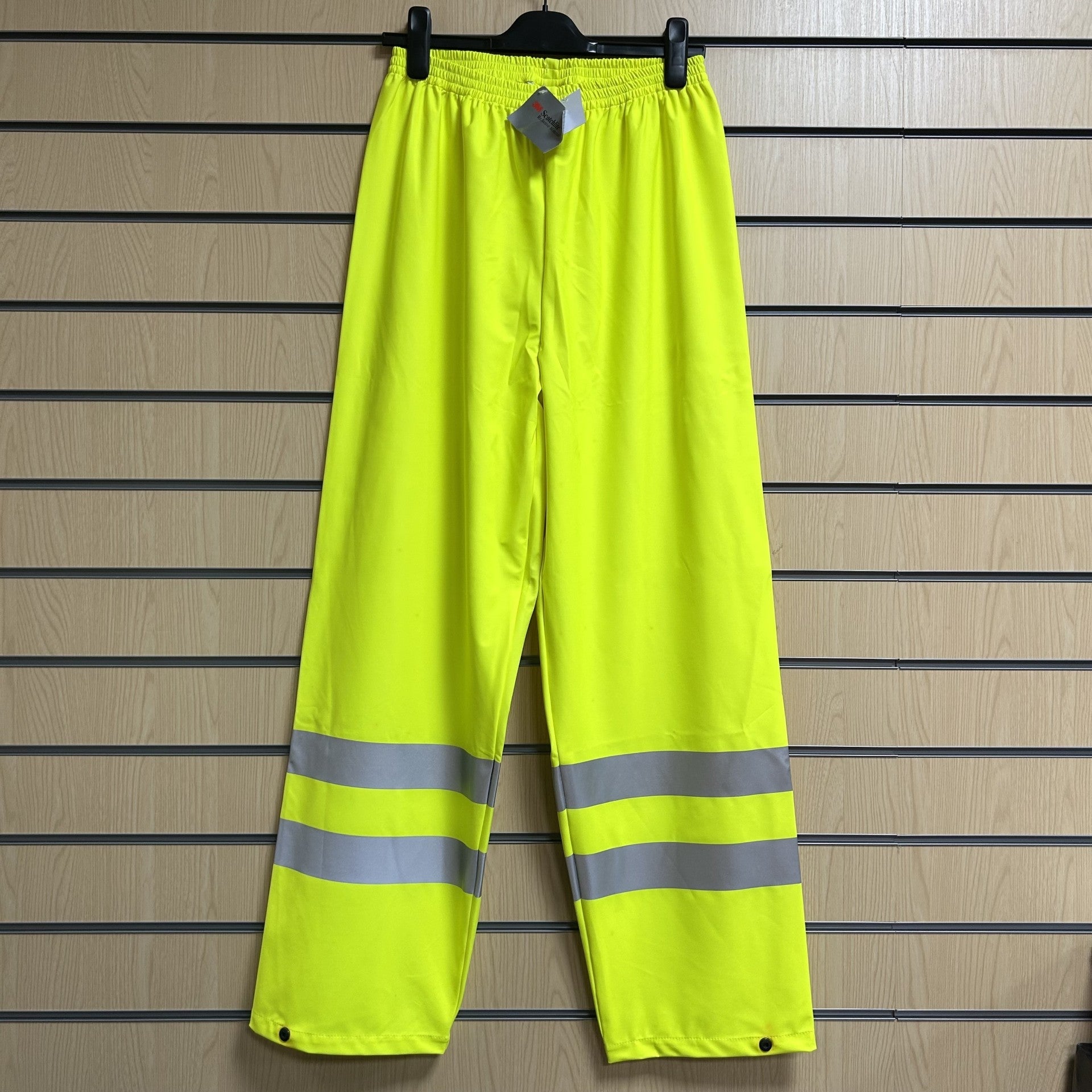 Large Hi - Vis Yellow Trousers with 3M Scotchlite Reflective Tape – B Seen - Cleaning Products UK