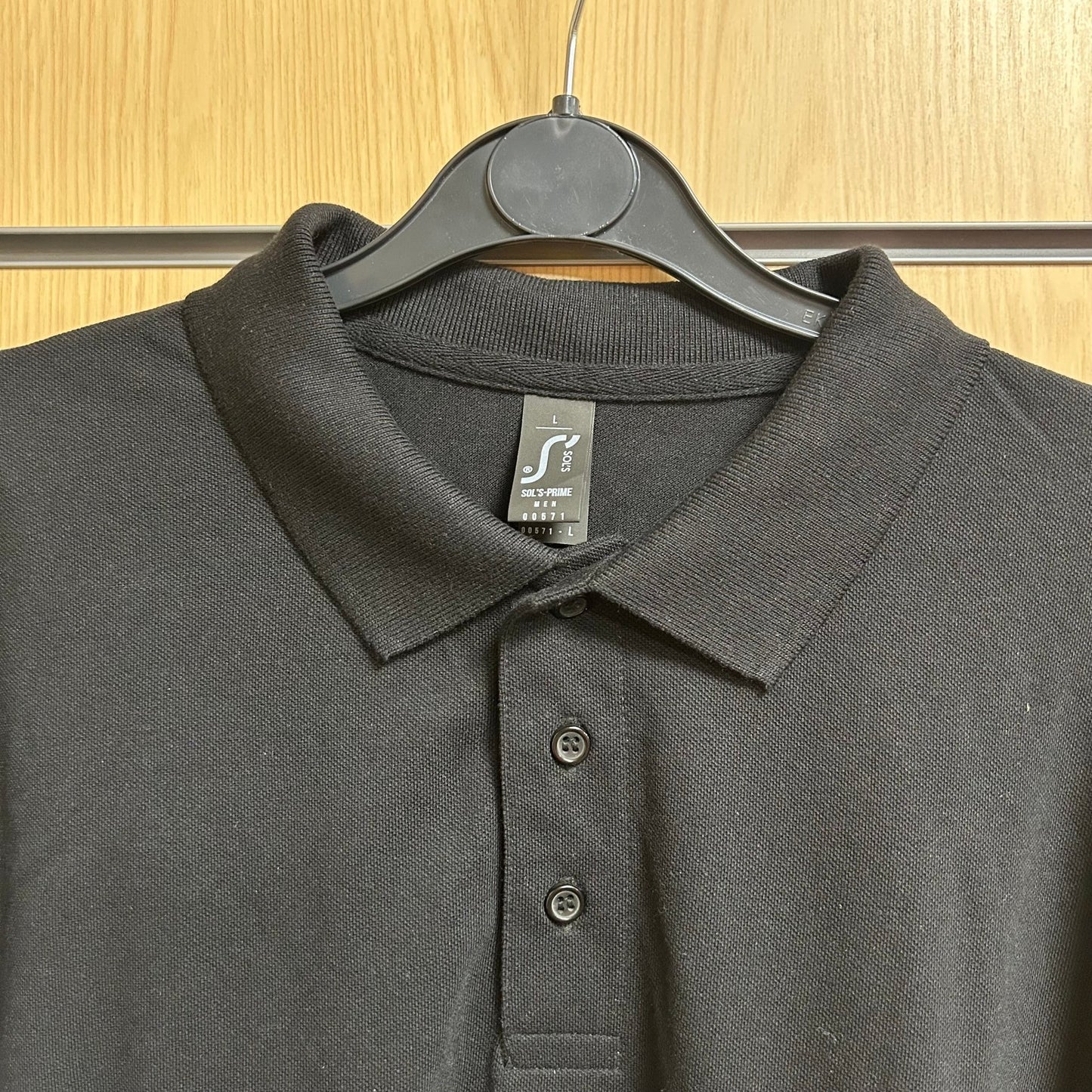 Large Mens Black Polo Shirt SOL - Cleaning Products UK