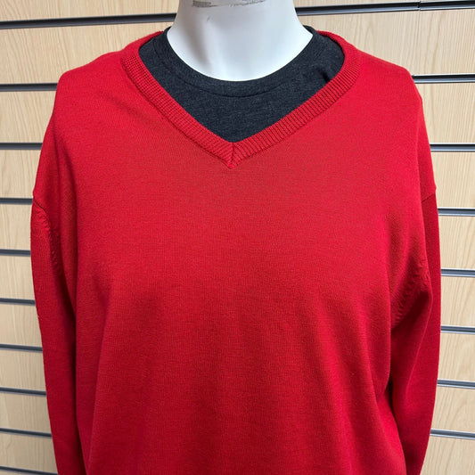 Large PR694 Red Vneck Knitwear - Cleaning Products UK