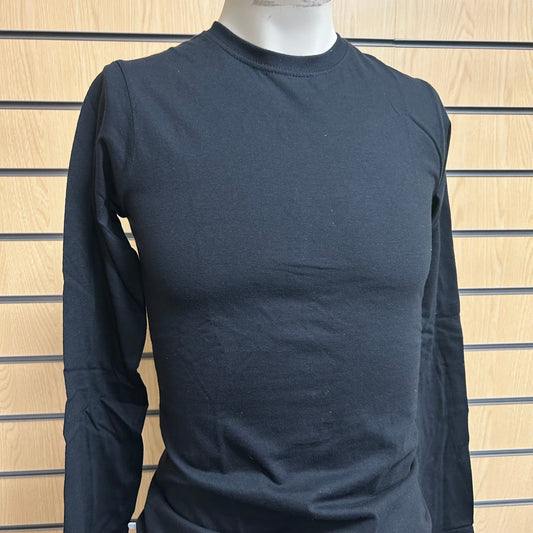 Medium Black Long Sleeve Ladies T-Shirt - Gildan - Cleaning Products UK