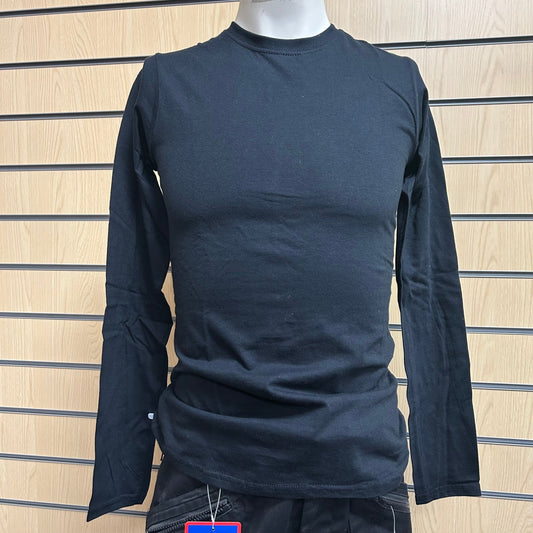 Medium Black Long Sleeve Ladies T-Shirt - Gildan - Cleaning Products UK