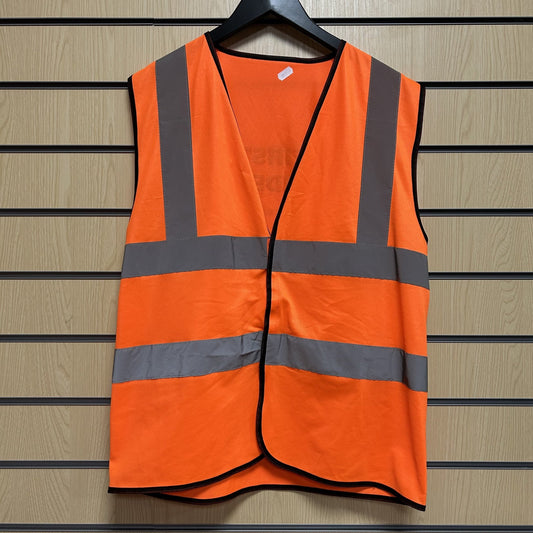 Medium Hi - Vis Orange “First Aider” Safety Vest - Cleaning Products UK