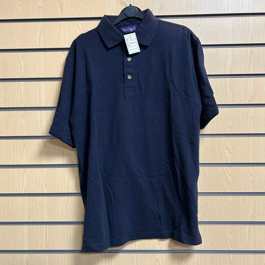 Medium Navy Polo Shirt Henbury H100 - Cleaning Products UK