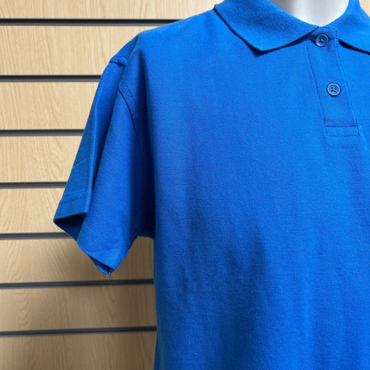 Medium Russell Polo Shirt | Royal Blue - Cleaning Products UK