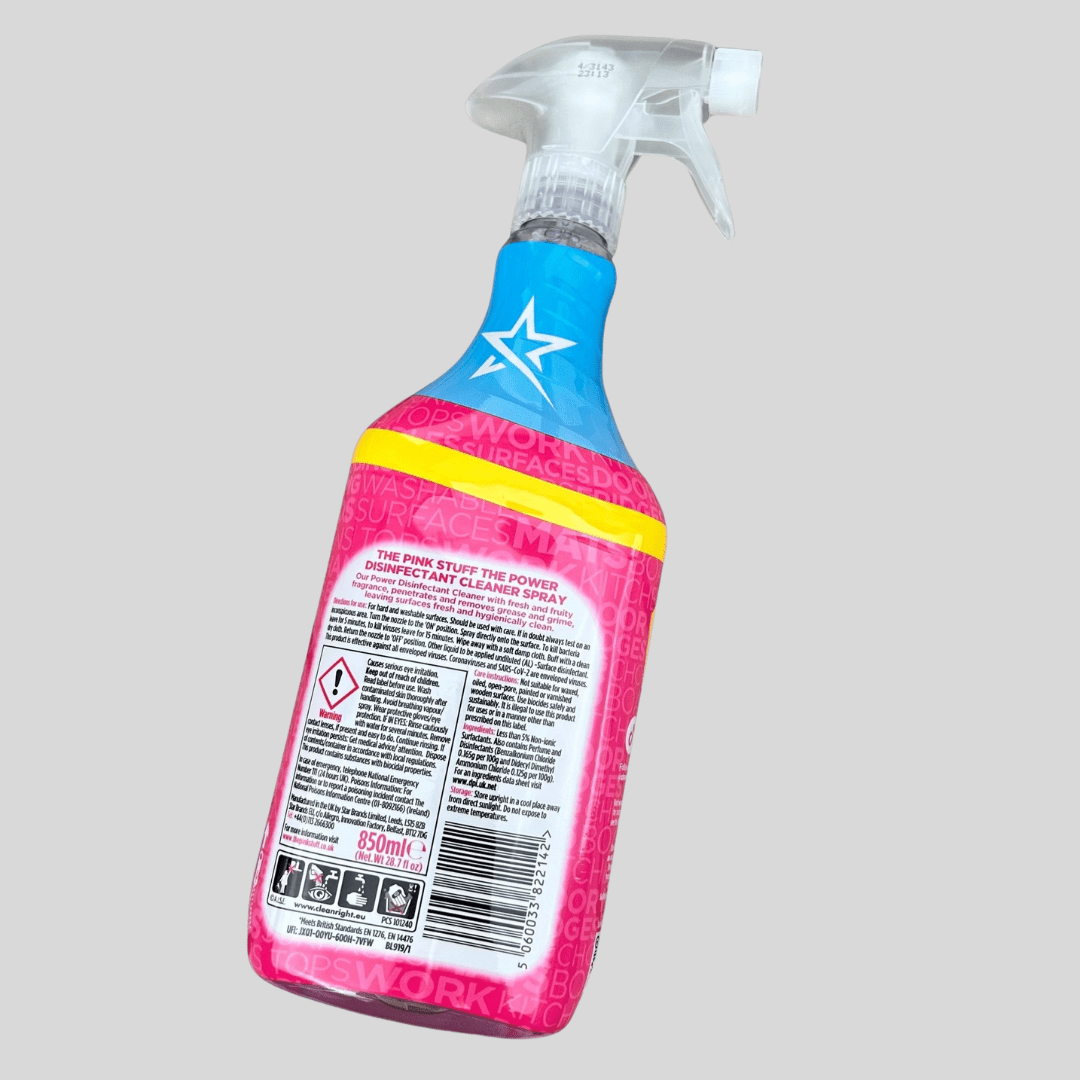 Pink Stuff Disinfectant Spray 850ml - Cleaning Products UK