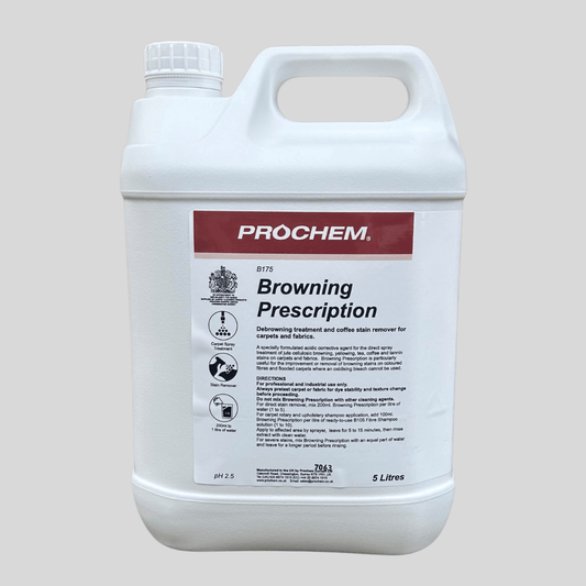 Prochem Browning Prescription 5 Litre – Coffee & Tannin Stain Remover - Cleaning Products UK