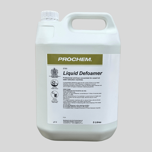Prochem Liquid Defoamer 5 Litre - Cleaning Products UK