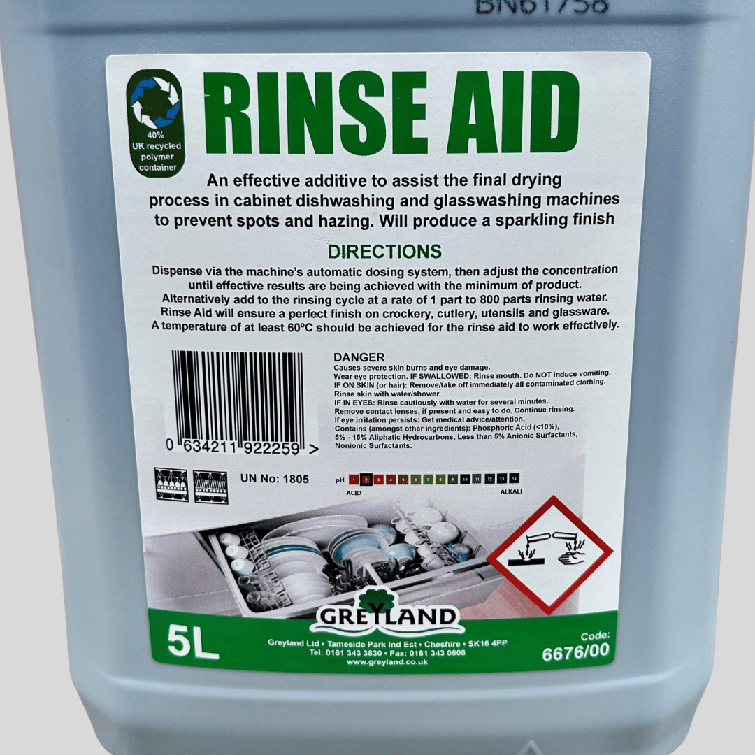 Rinse Aid 5ltr - Cleaning Products UK