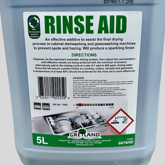 Rinse Aid 5ltr - Cleaning Products UK