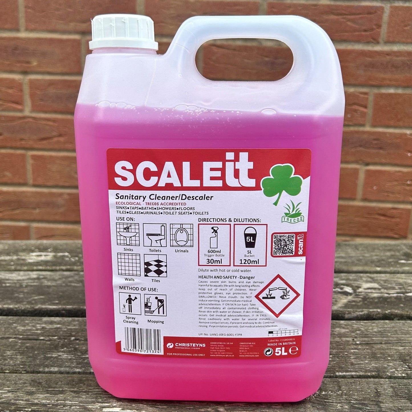 "Scaleit" Sanitary Cleaner & Degreaser 5ltr - Cleaning Products UK