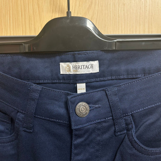 Size 10 Heritage Ladies Navy Chinos - Cleaning Products UK