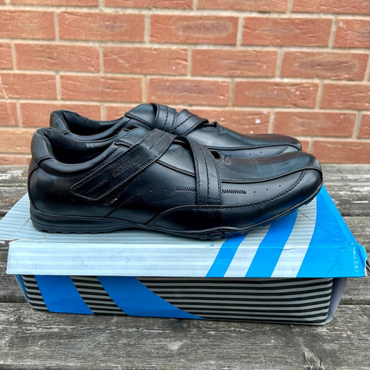 Size 10 US Brass Black Work Shoes - Cleaning Products UK