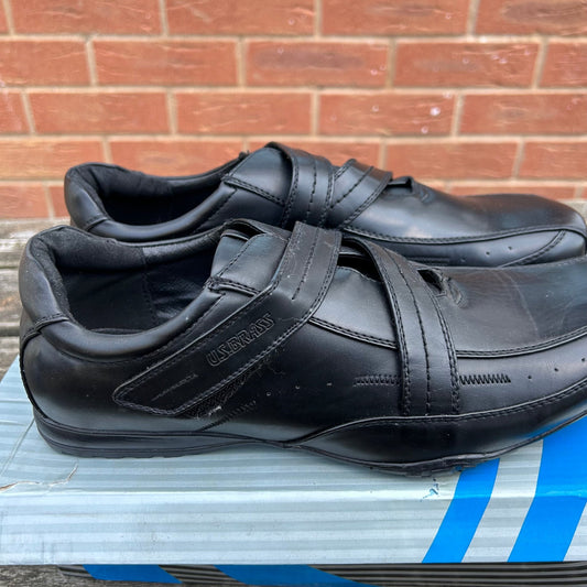 Size 10 US Brass Black Work Shoes - Cleaning Products UK