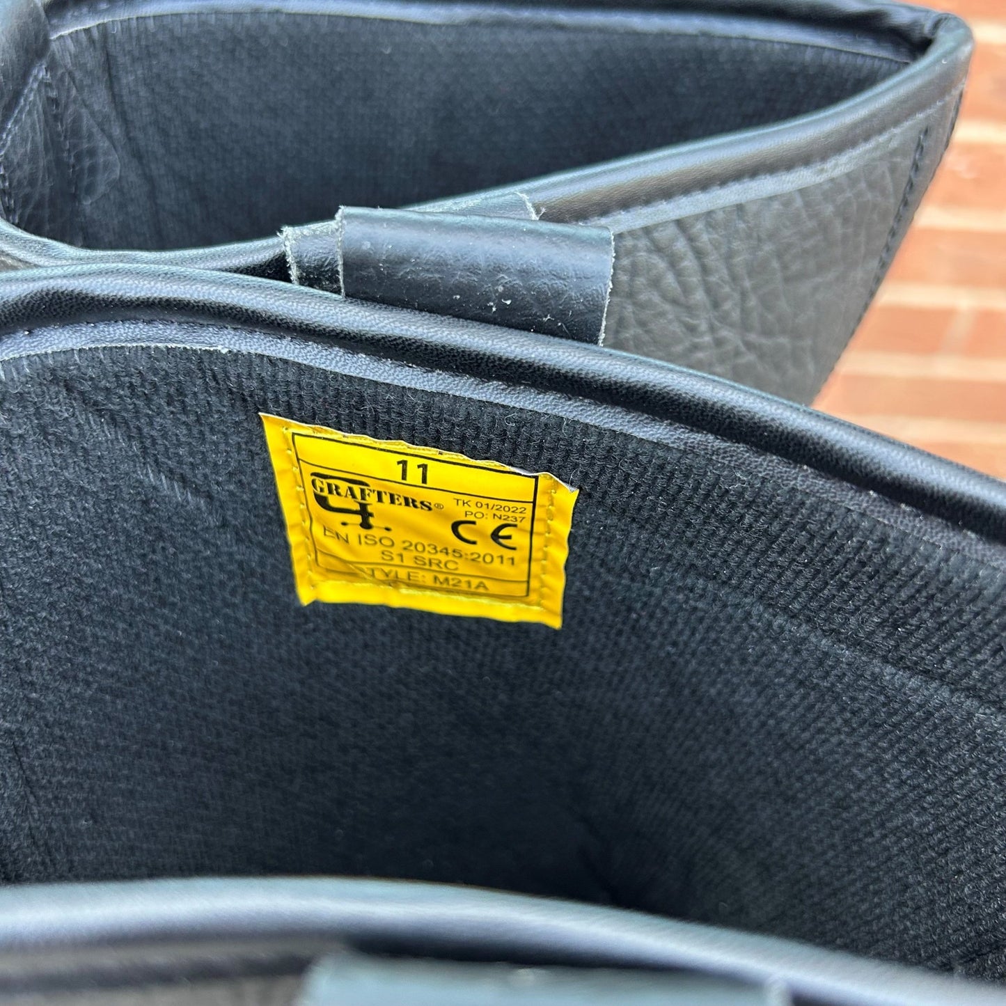 Size 11 Grafters M21A Black Leather Steel Toe Cap Rigger Boots – No Lining - Cleaning Products UK