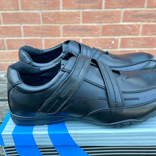 Size 11 US Brass Black Work Shoes - Cleaning Products UK