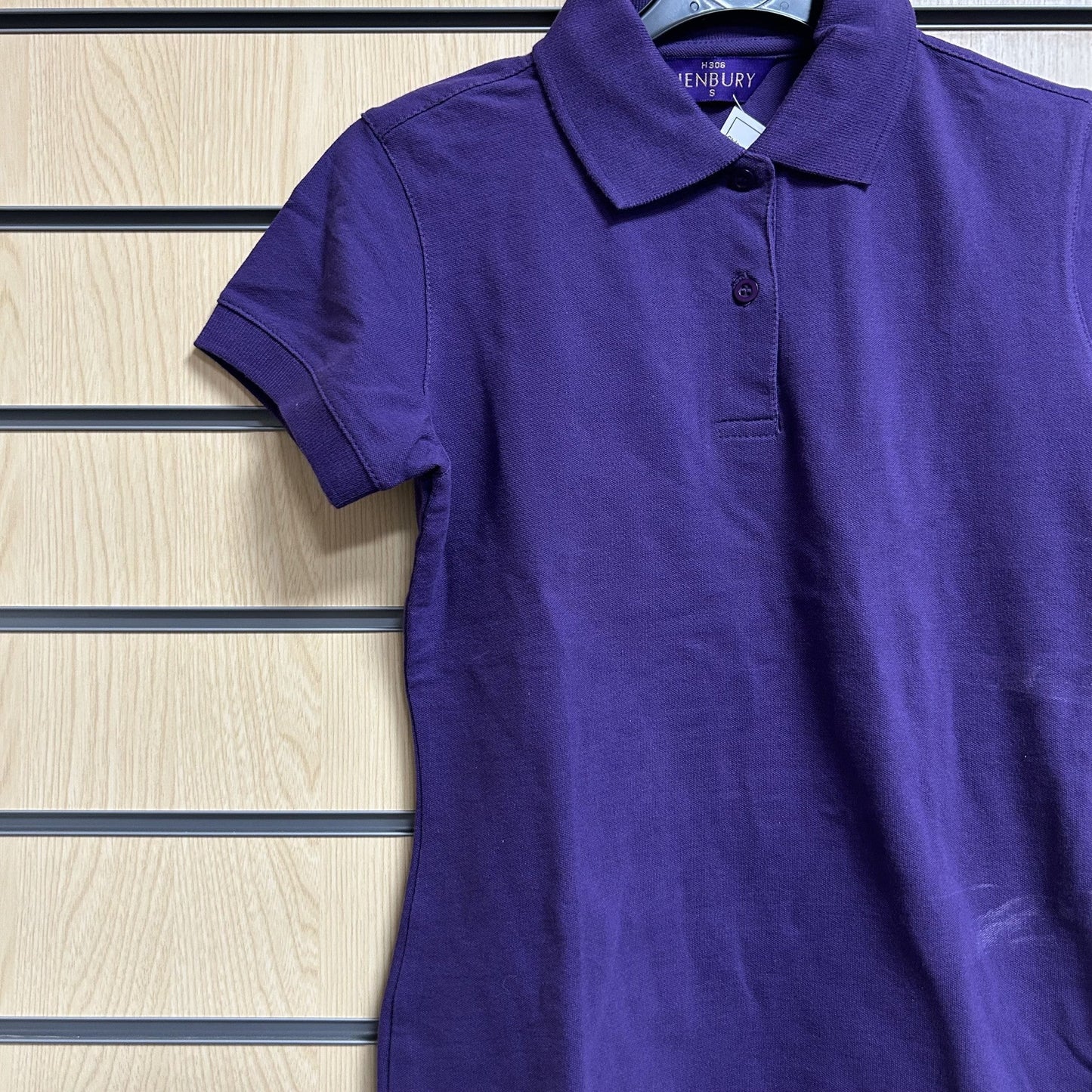 Small Purple Ladies Polo Shirt - Henbury H306 (Brand New, Display Marks) - Cleaning Products UK