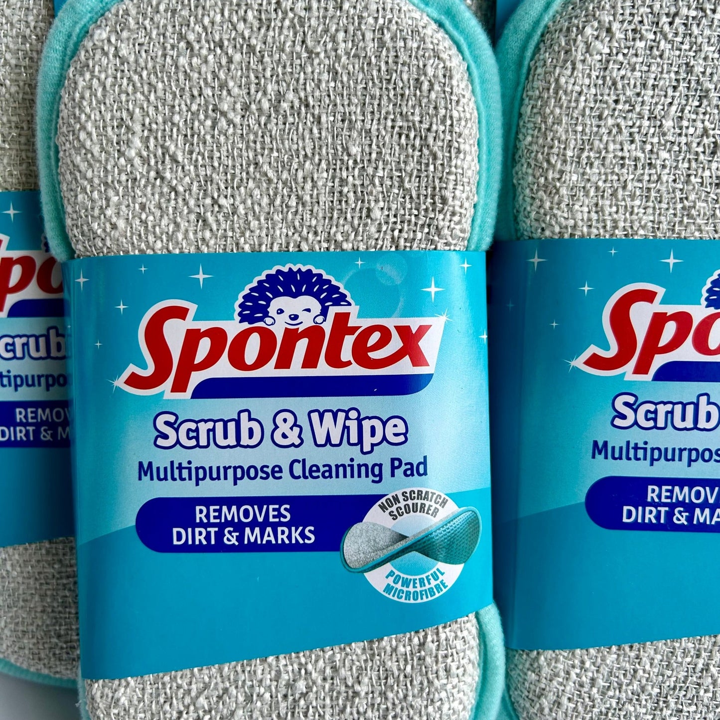 Spontex Scrub & Wipe Cleaning Pads - Cleaning Products UK