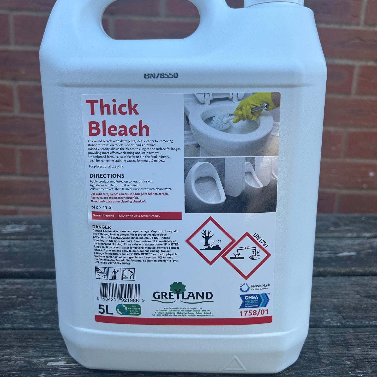 Thick Bleach 5ltr - Cleaning Products UK