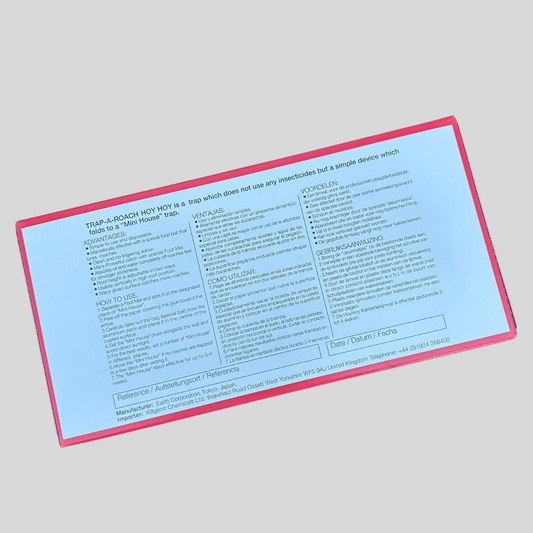 Trap - A - Roach HOY HOY – Non - Toxic Cockroach Traps (5 Disposable Insect Traps) - Cleaning Products UK