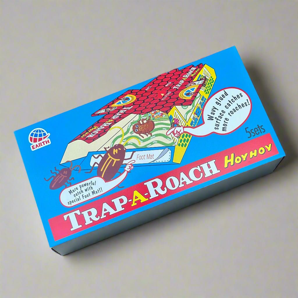 Trap - A - Roach HOY HOY – Non - Toxic Cockroach Traps (5 Disposable Insect Traps) - Cleaning Products UK