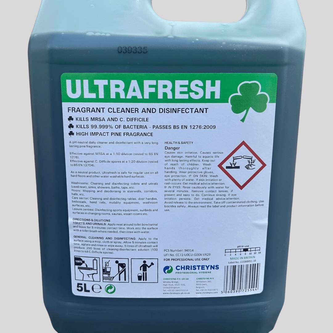 Ultrafresh Cleaner & Disinfectant 5ltr - Cleaning Products UK