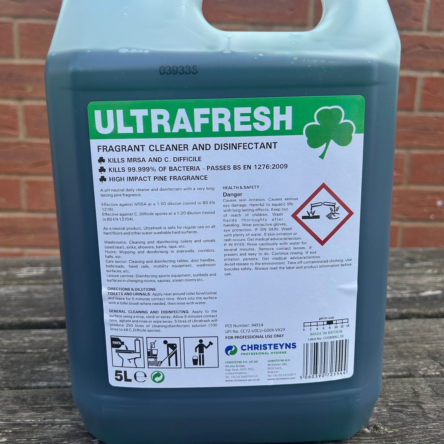 Ultrafresh Cleaner & Disinfectant 5ltr - Cleaning Products UK