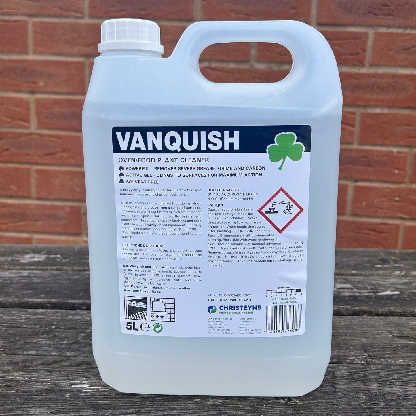 Vanquish Heavy Duty Oven Cleaner 5ltr - Cleaning Products UK