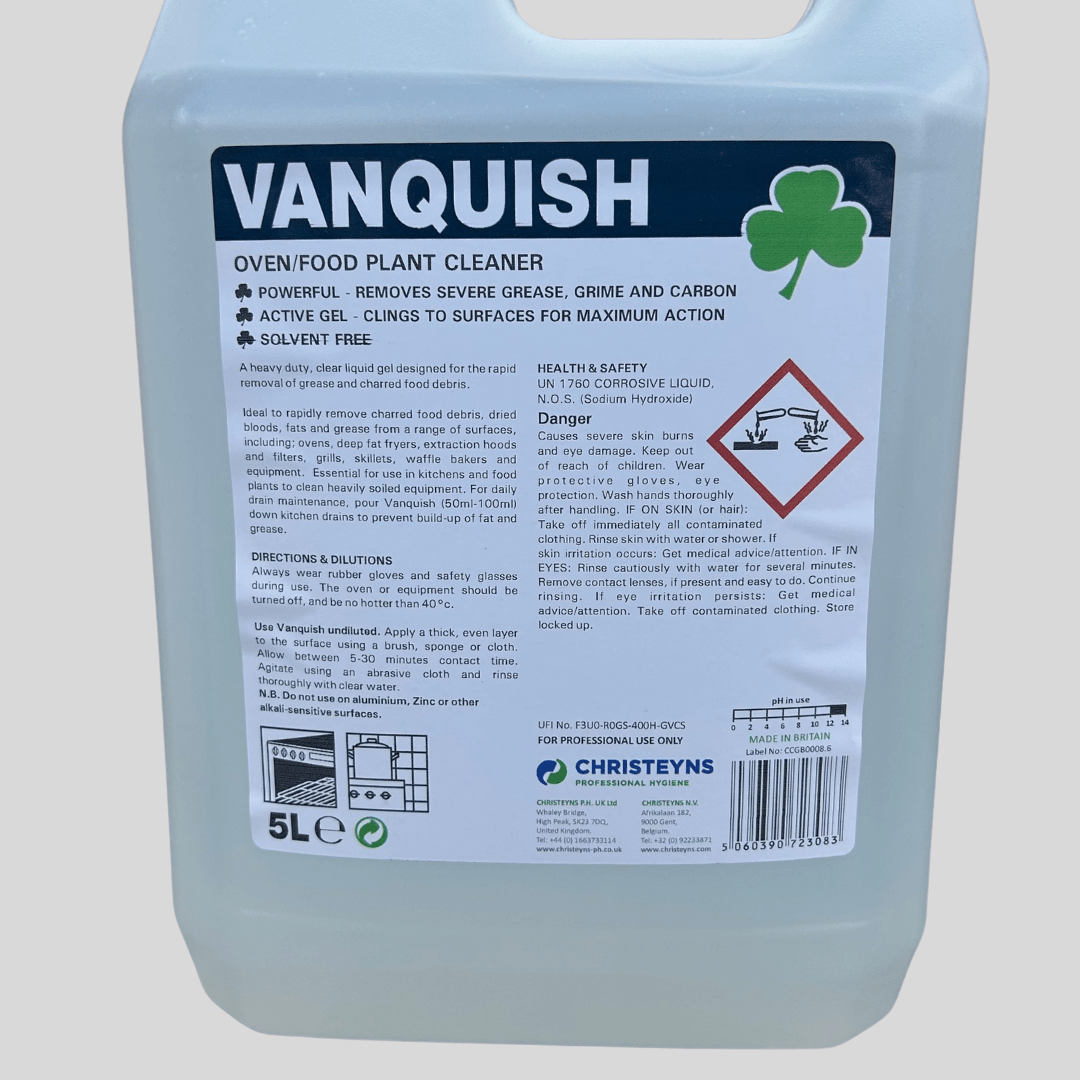 Vanquish Heavy Duty Oven Cleaner 5ltr - Cleaning Products UK