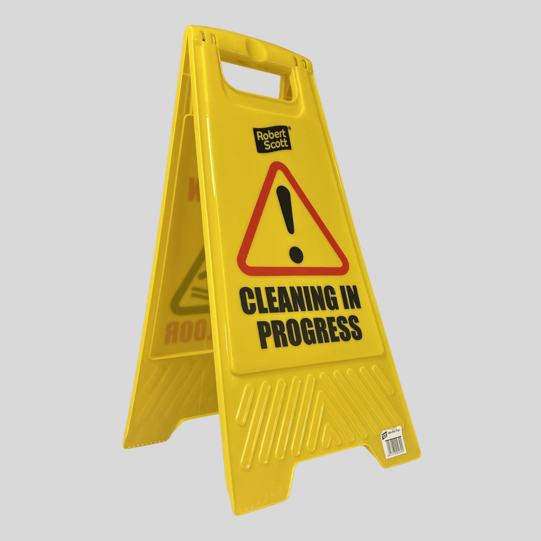 Wet Floor & Cleaning In Progress Sign - Cleaning Products UK