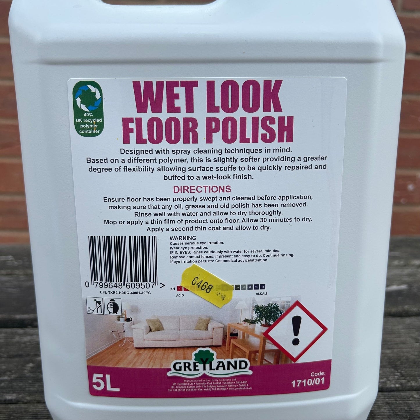 Wet Look Floor Polish 5ltr - Cleaning Products UK