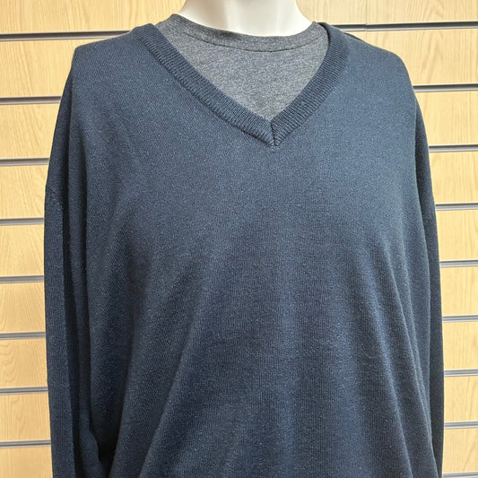 XLarge H760 Navy Vneck Knitwear - Cleaning Products UK
