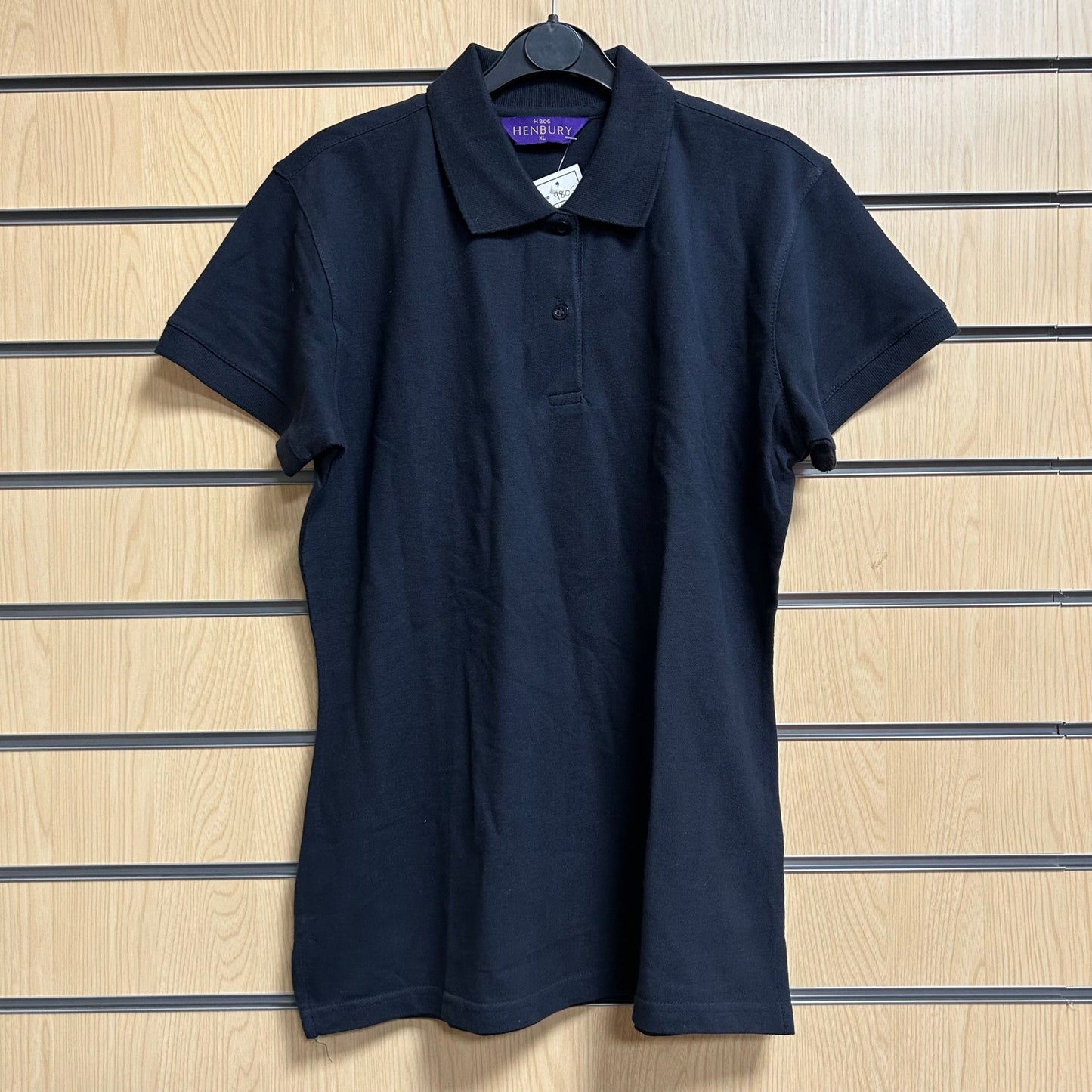 XLarge Ladies Navy Polo Shirt Henbury H306 - Cleaning Products UK