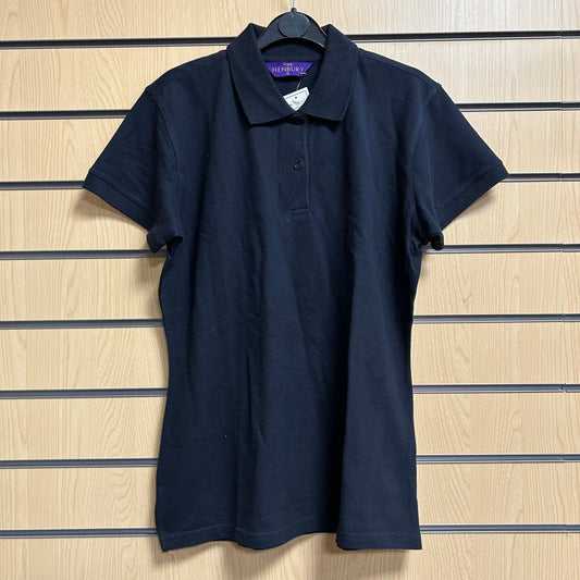 XLarge Ladies Navy Polo Shirt Henbury H306 - Cleaning Products UK