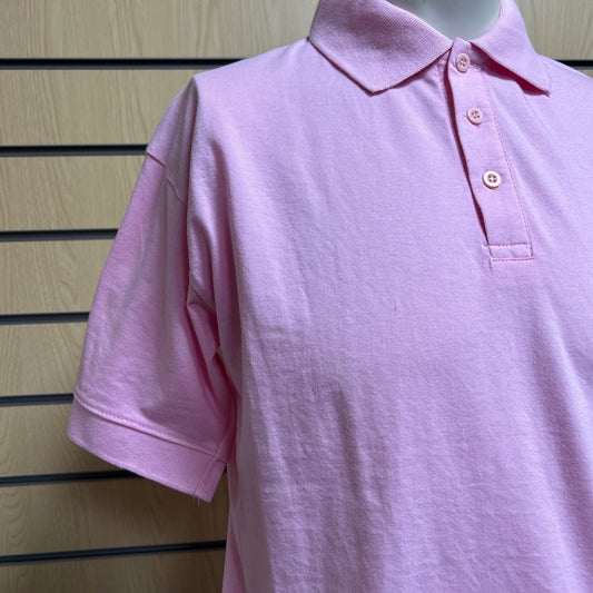 XSmall Uneek Jersey Polo Shirt | Light Pink (Oversized Fit) - Cleaning Products UK