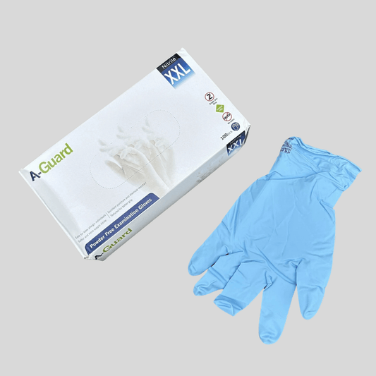 XXLarge A - Guard Nitrile Gloves PK 100 - Cleaning Products UK