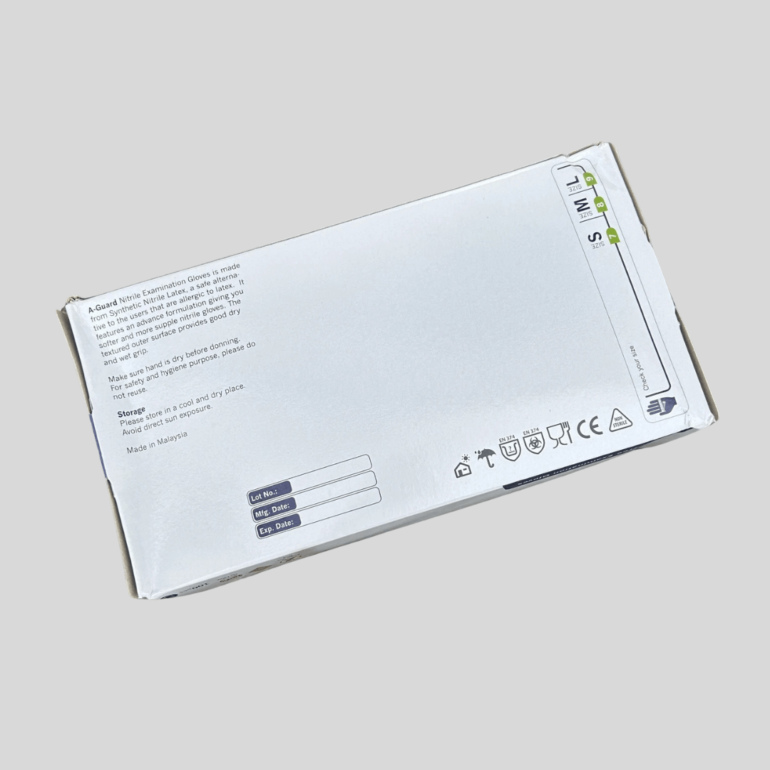 XXLarge A - Guard Nitrile Gloves PK 100 - Cleaning Products UK