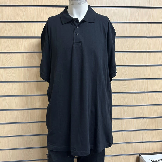 XXLarge B&C Unisex Black Safran Polo Shirt - Cleaning Products UK